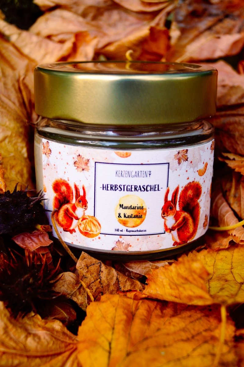 Duftkerze Herbstgeraschel - Heimat Harz Shop