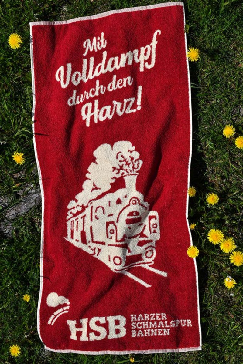 Fan-Handtuch der Harzer Schmalspurbahnen (HSB) - Heimat Harz Shop
