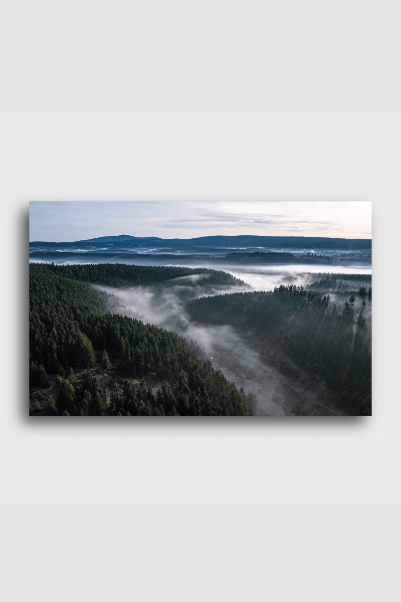 Harz im Nebel - Leinwand mit Keilrahmen - Heimat Harz Shop