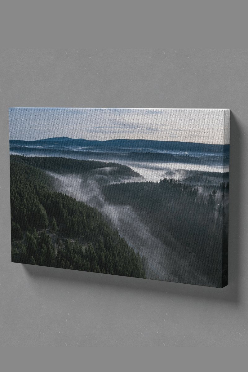 Harz im Nebel - Leinwand mit Keilrahmen - Heimat Harz Shop